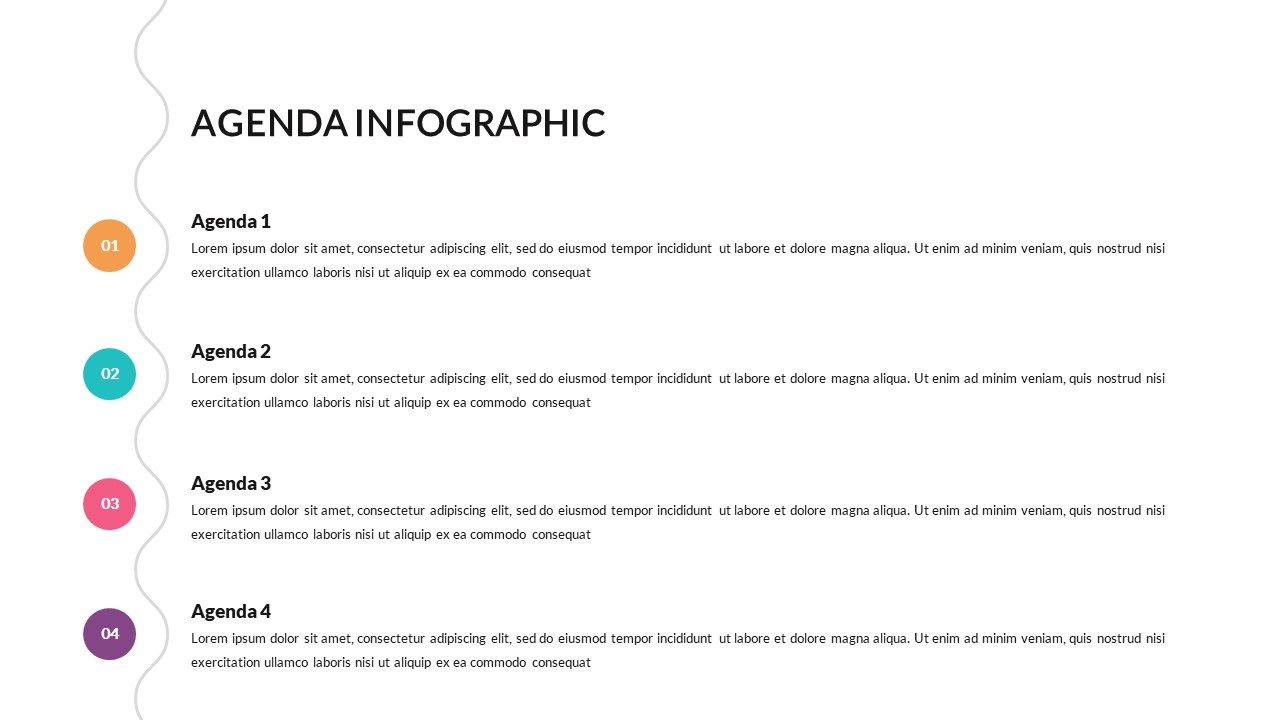 Creative Powerpoint Presentation Agenda Slide