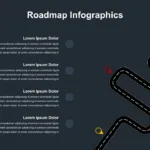 Curved Roadmap Presentation Slide