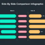 Dark Theme Infographic Comparison Slide