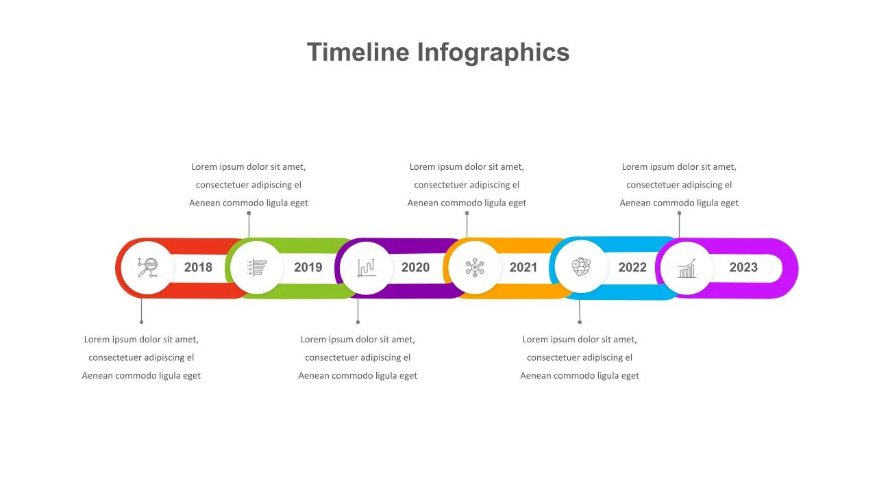 Flat Timeline Infographic Template