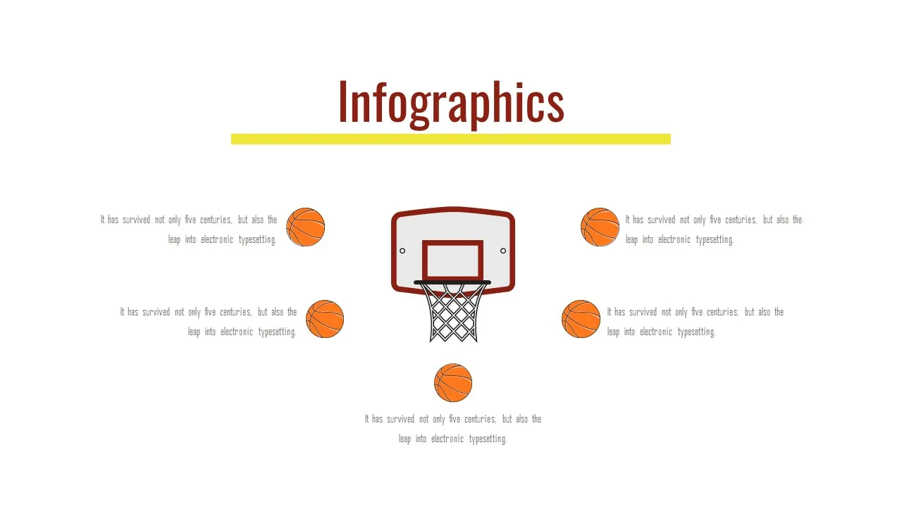 Free Basketball Infographic for Google Slides