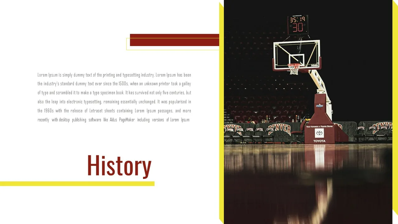 Free Basketball Slide Background Theme for Google Slides