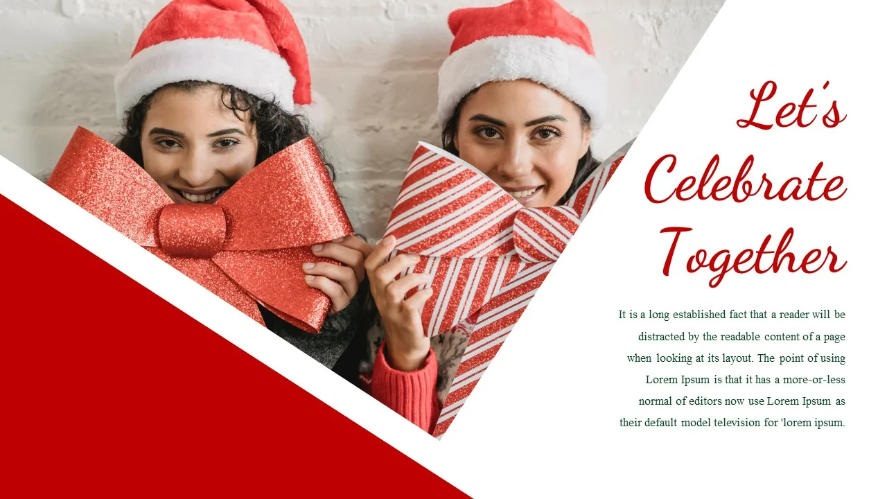 Free Christmas Celebration Google Slides Template