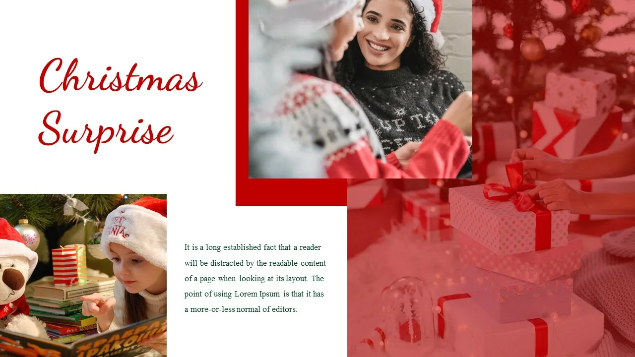 Free Christmas Surprise Google Slides Template