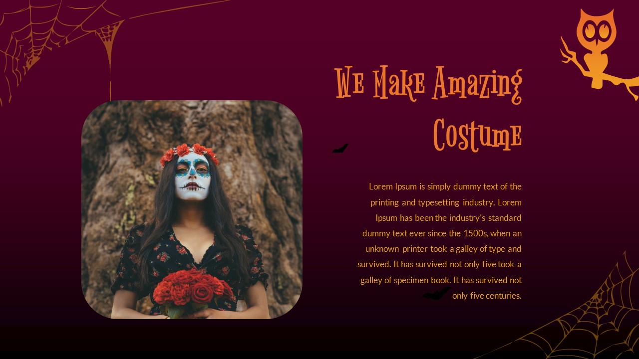 Free Halloween Costume Designs Google Slide Theme