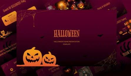 Free Halloween Google Slides Template Cover Slide