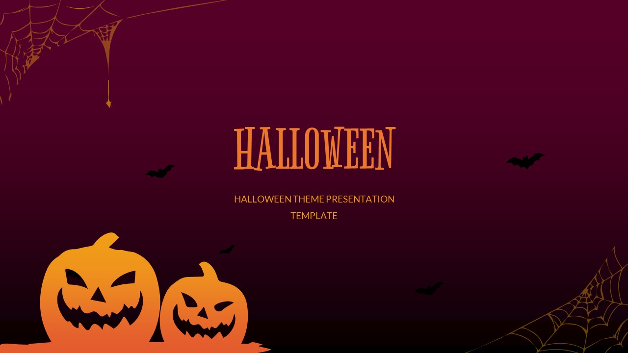 Free Halloween Google Slides Template Title Slide
