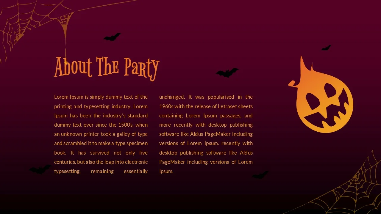 Free Halloween Party Presentation Slides