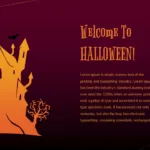 Free Halloween Welcome Slide for Presentations