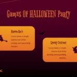 Halloween Party Games Slide in Free Halloween Presentation Template