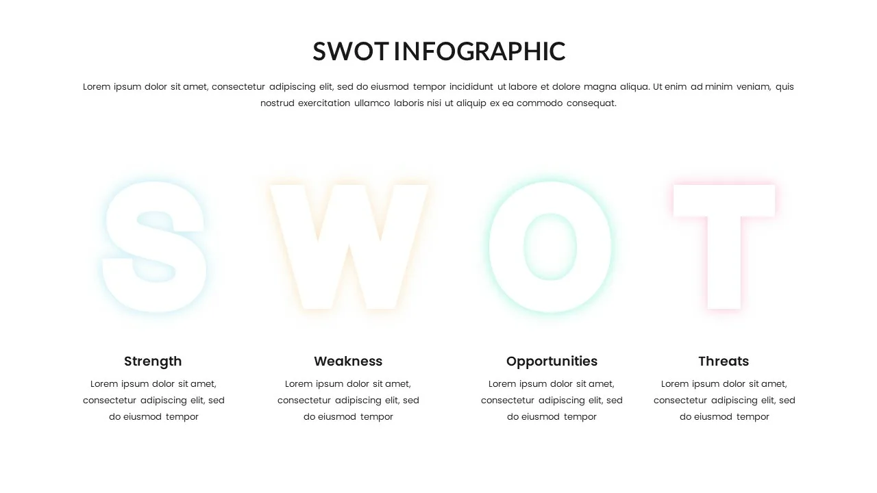 SWOT Slide Template for Presentation