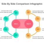 Semi-circular Comparison Slide Template