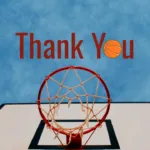 Thank You Slide of Basketball Template Free Presentation Slide