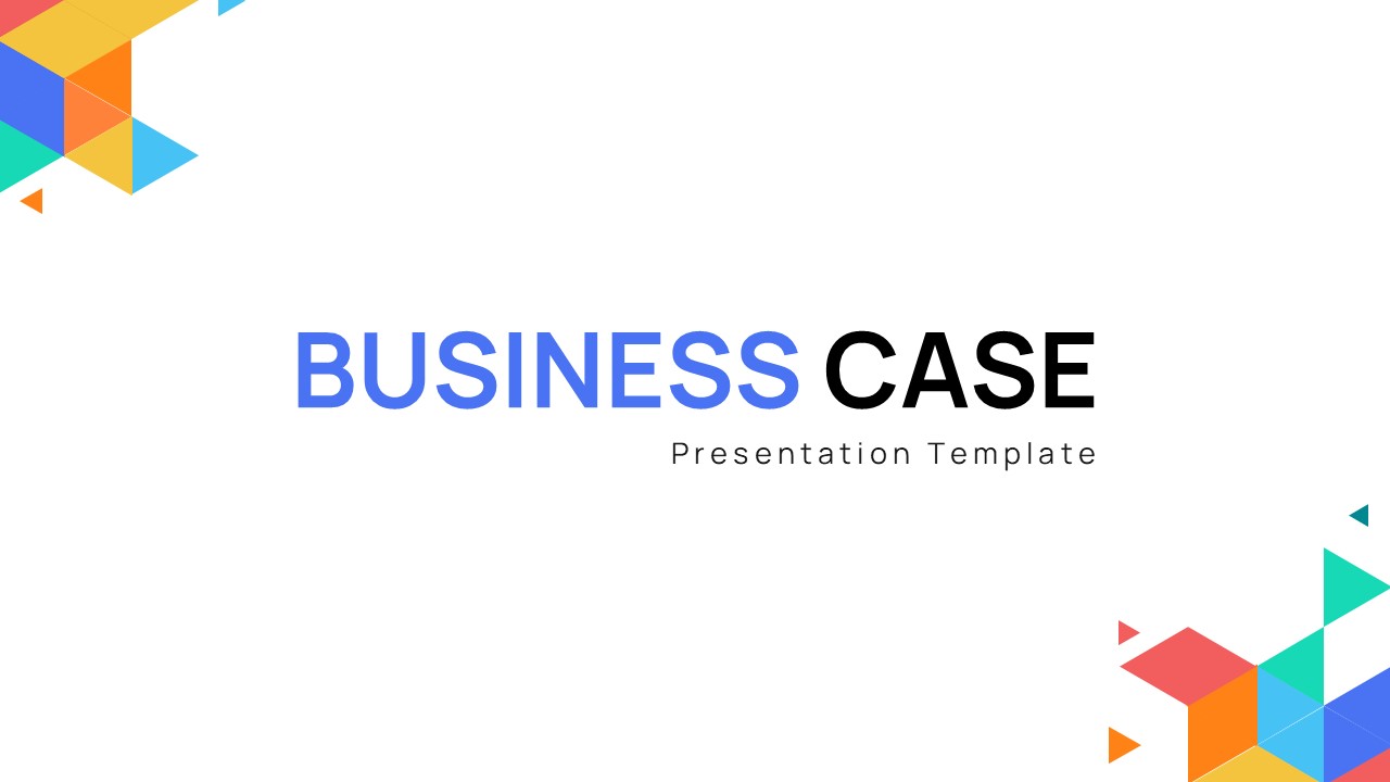 Title Slide of Business Case Google Slides Template