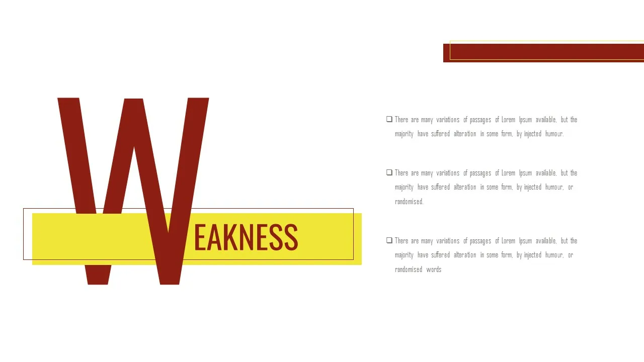 Weakness Analysis Slide of Free Basketball Slide Template