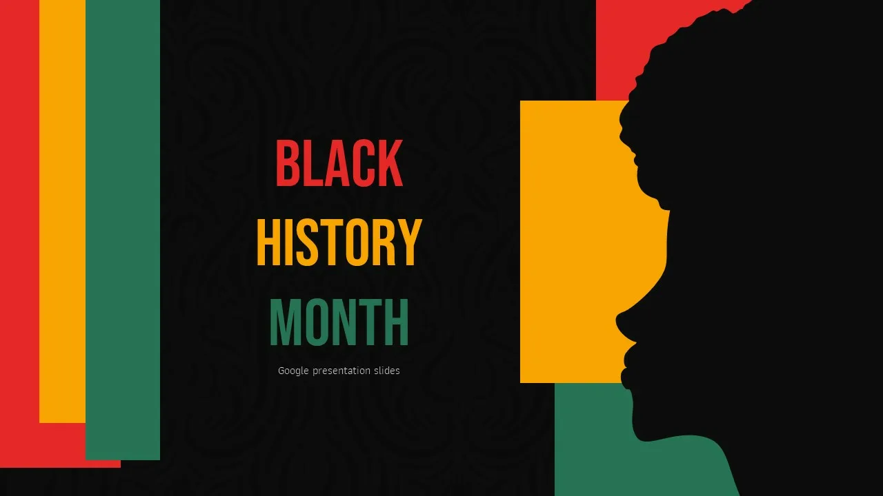 Welcome Slide of Black History Month Google Slides Template