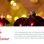 Welcome Slide of Free Google Slides Christmas Themes