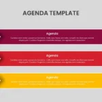 3 Rows Agenda Google Slides Template
