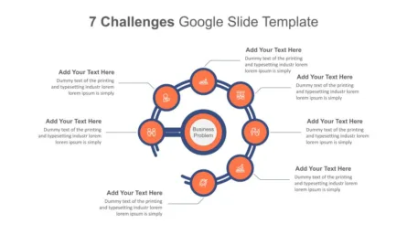 7 Steps Challenges Slide Template