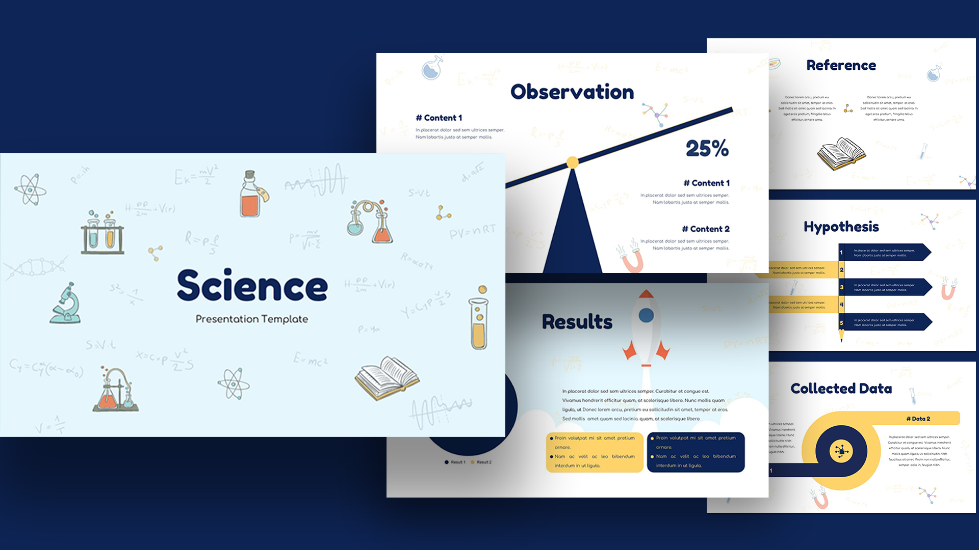 science presentation google slides theme