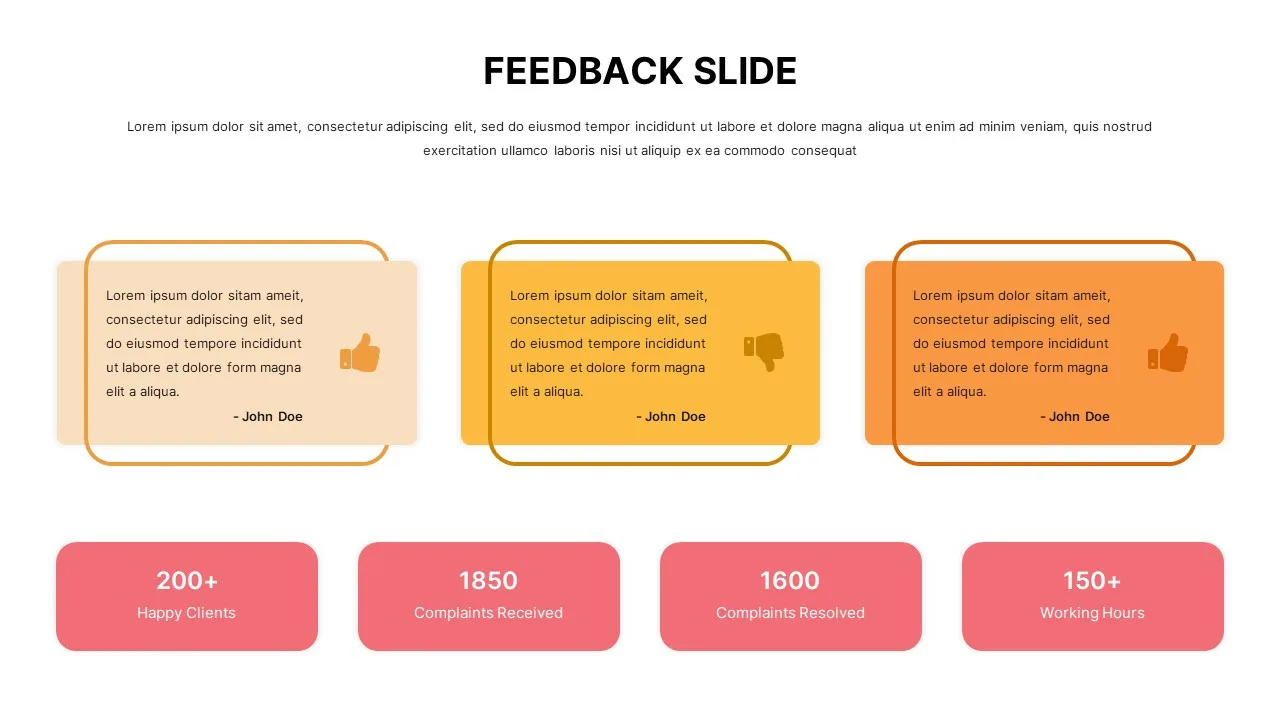 Creative Feedback Slide Template