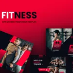 Fitness Templates for Google Slides Cover Slide