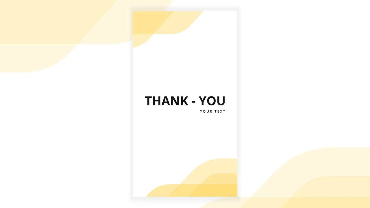 Free Corporate Presentation Template Thank You Slide