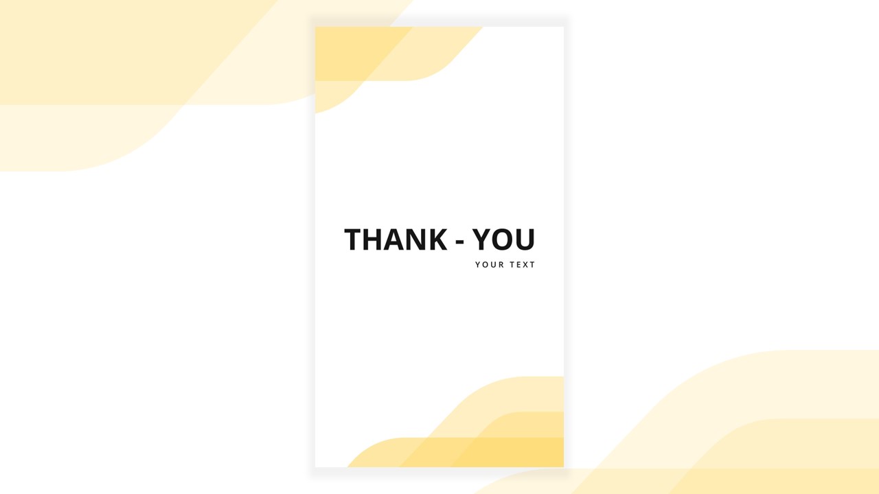 Free Corporate Presentation Template Thank You Slide