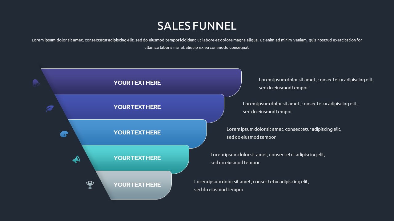 Free Sales Funnel Slide for Presentation