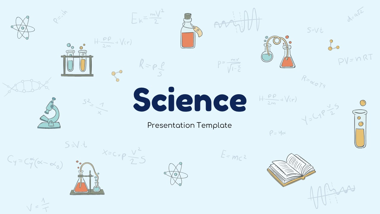 Free Science Google Slides Template Welcome Slide