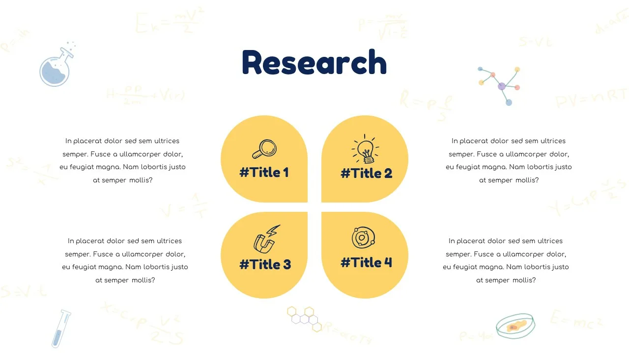 Free Science Presentation Template Research Slide