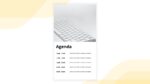 Free Vertical Agenda Presentation Slide