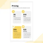 Free Vertical Presentation Pricing Plans Slides