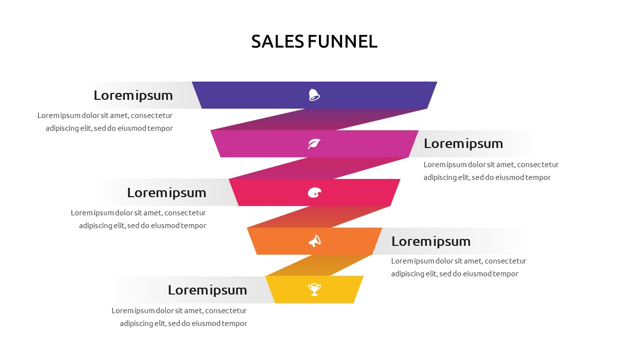 Free Zig-zag Sales Funnel Template