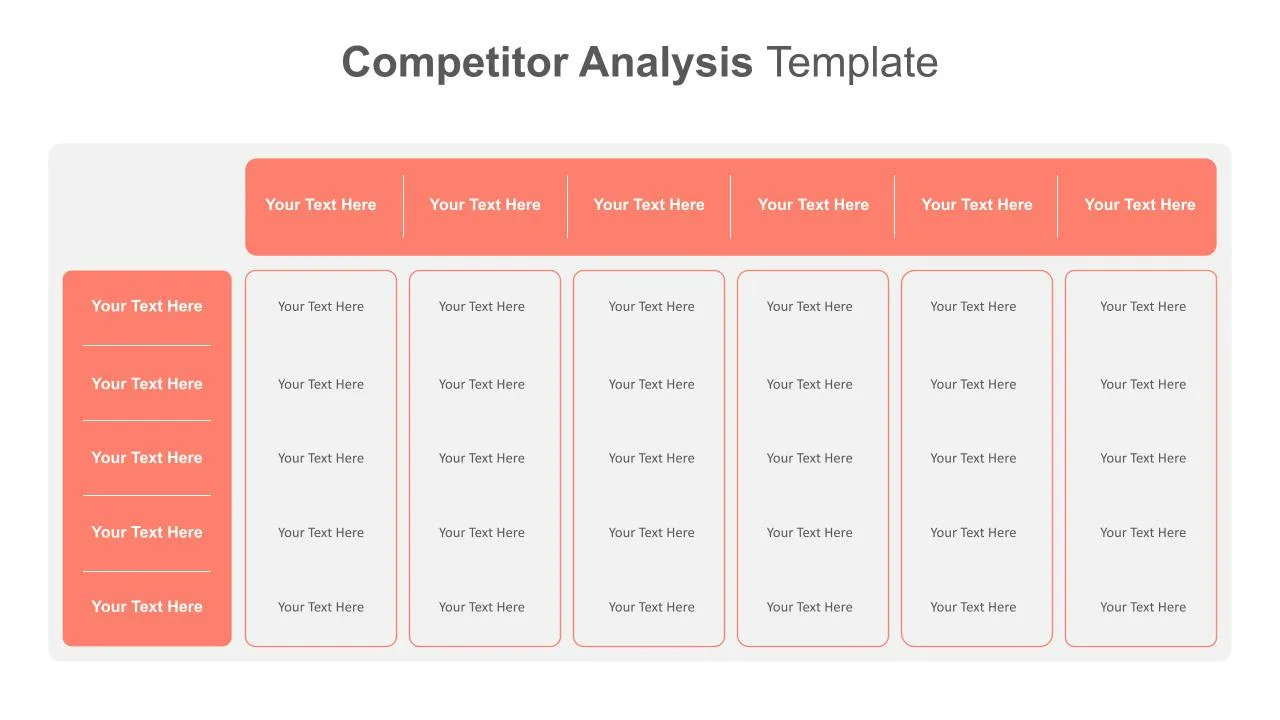 Competitor Analysis Presentation Template - SlideKit