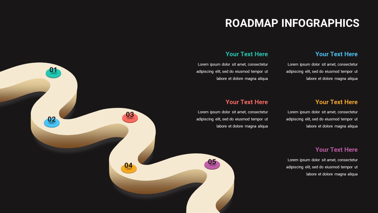 Infographic Roadmap Template Slides