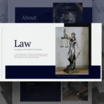 Law Google Slides Template Cover Slide