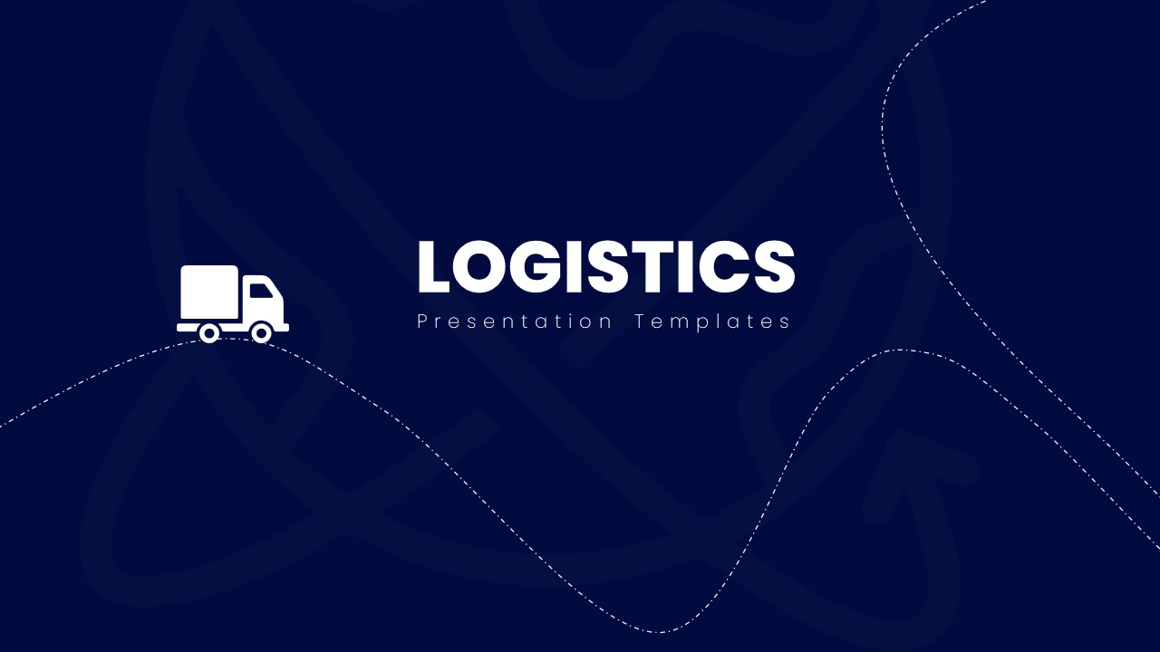Logistics Presentation Template Welcome Slide