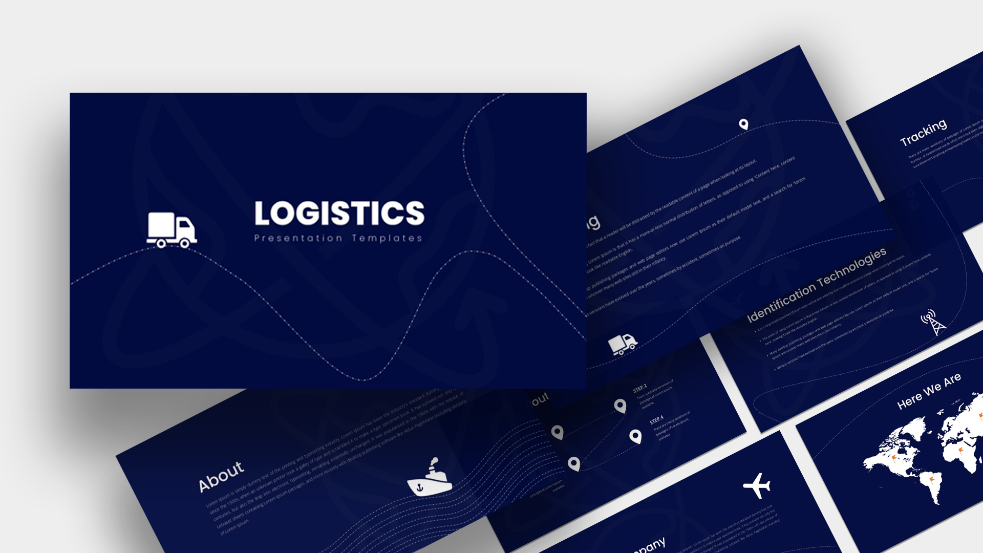 Logistics Template Cover Page SlideKit