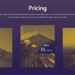 Pricing Slide of Duotone Theme Template