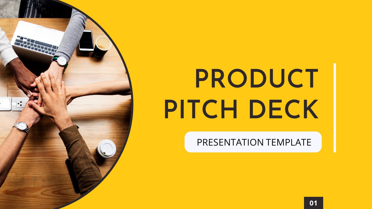 Product Pitch Deck Title Slide