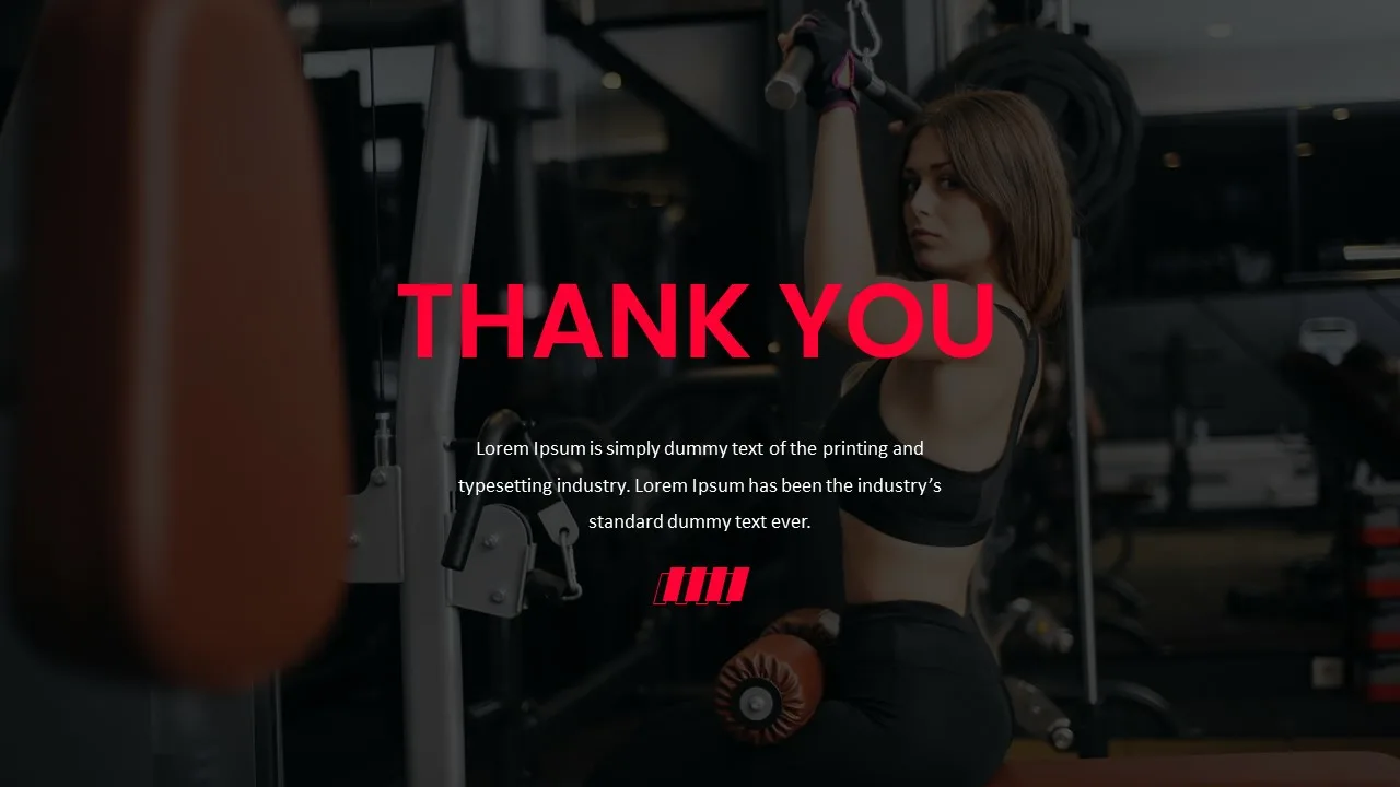 Thank You Slide of Gym Presentation Slides