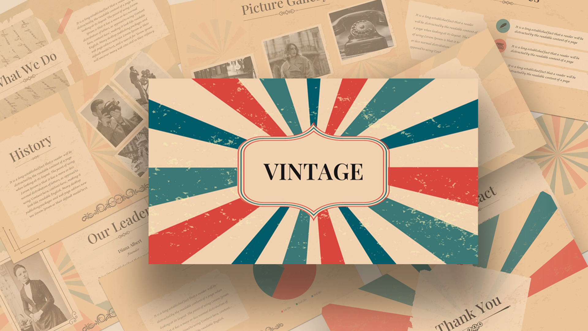 Vintage Powerpoint Background Cover
