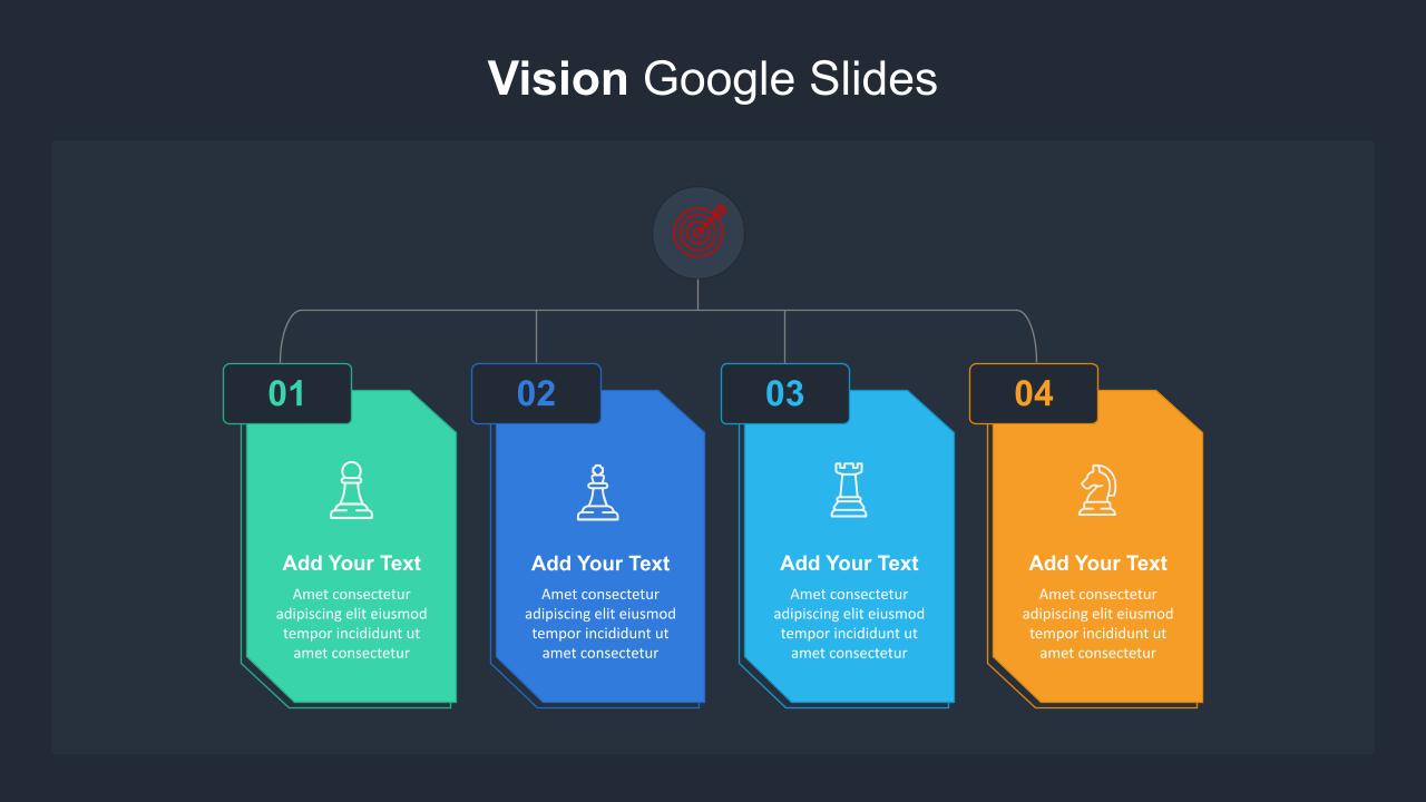 4 Column Vision Infographic Template