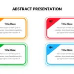 4 Steps Abstract Slide Template