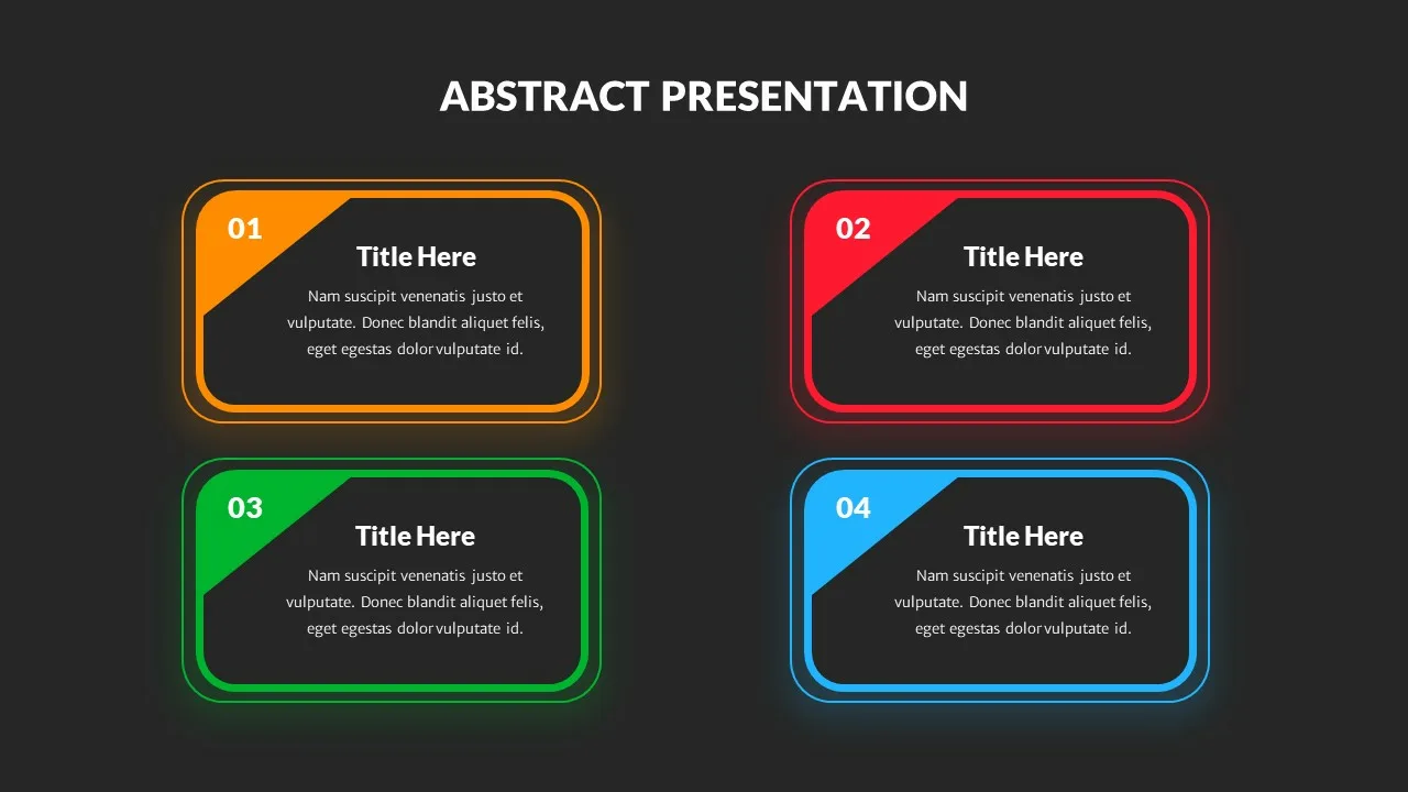 Abstract Presentation Example Slide