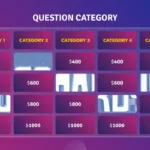 Attractive Jeopardy Google Slides Template