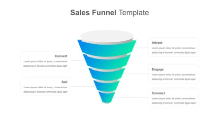 Attractive Sales Funnel Infographic Template