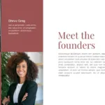 Brown Themes Template Founders Introduction Slide