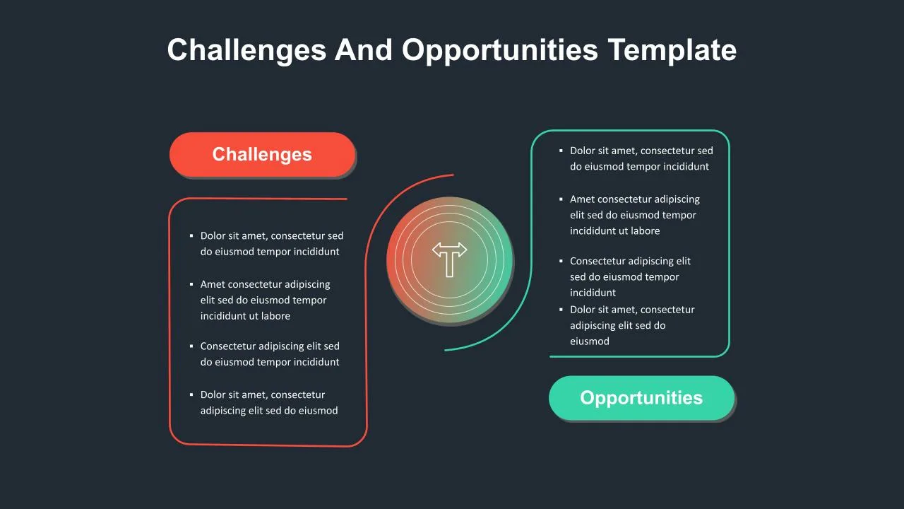 Challenges And Opportunities Presentation Template SlideKit